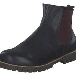 Esgano 03428460/642, Stiefeletten, Damen, d.blau/burgund