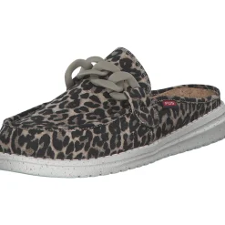Fusion Ella, Plateau-Pantoletten, Damen, chain leo beige