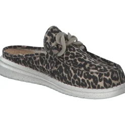 Fusion Ella, Plateau-Pantoletten, Damen, chain leo beige