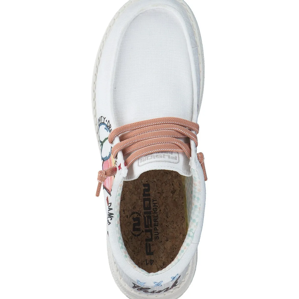 Fusion Graffiti, Schnürschuhe, Damen, graffiti peace love happiness