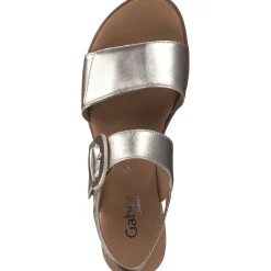 Gabor Comfort 42.752, Keilsandaletten, Damen, puder (Kork/creme)