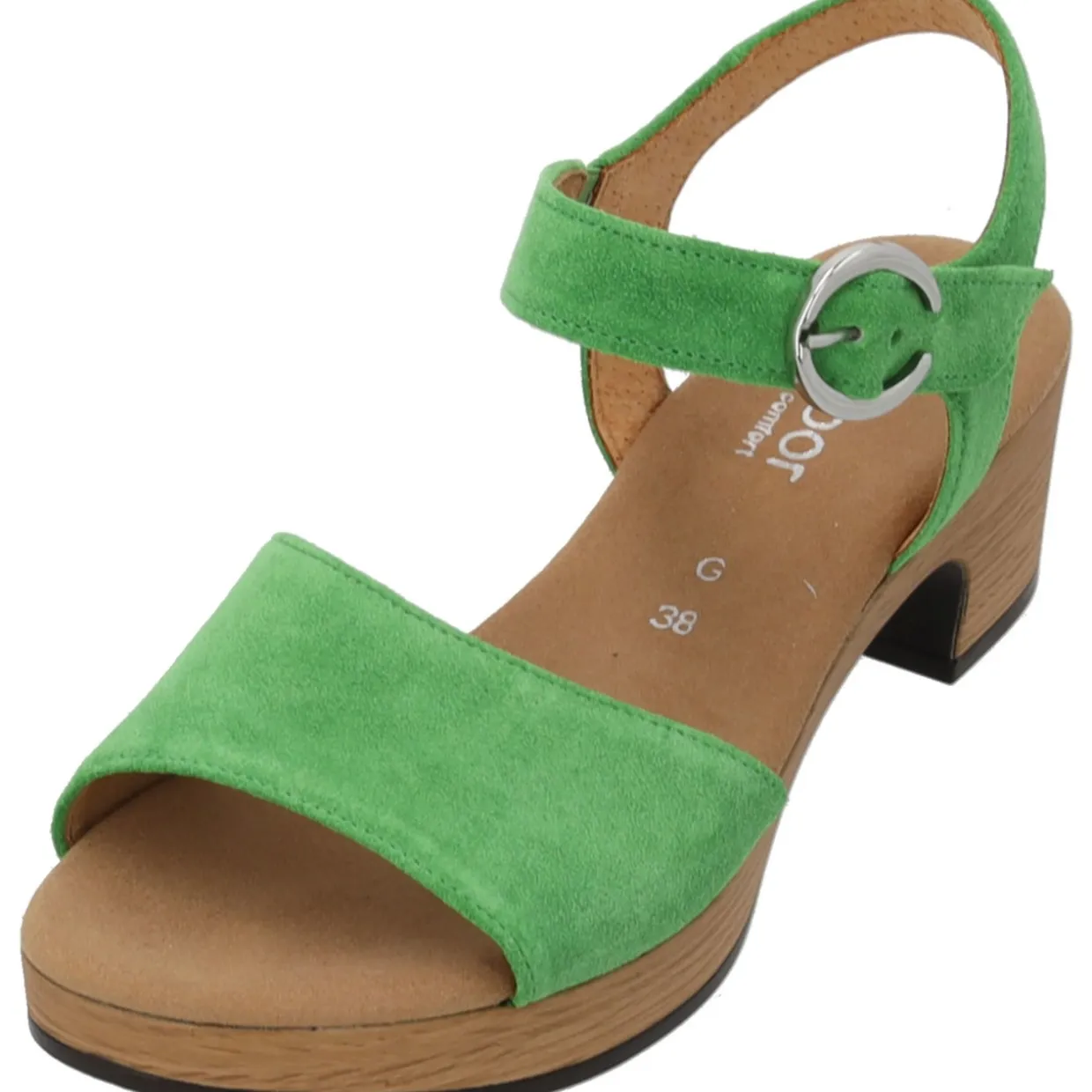 Gabor Comfort 42.071, Plateau-Sandaletten, Damen, Grün
