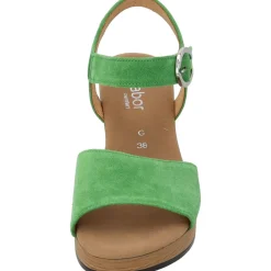 Gabor Comfort 42.071, Plateau-Sandaletten, Damen, Grün