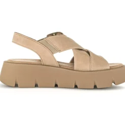 Gabor 24.752, Keilsandaletten, Damen, caramel (uni)