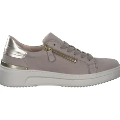 Gabor 23.280.12, Schnürschuhe, Damen, leinen/puder(gold)