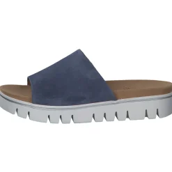 Gabor York 82.880, Plateau-Pantoletten, Damen, Blau