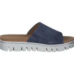 Gabor York 82.880, Plateau-Pantoletten, Damen, Blau