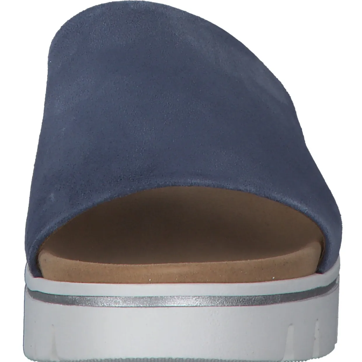 Gabor York 82.880, Plateau-Pantoletten, Damen, Blau