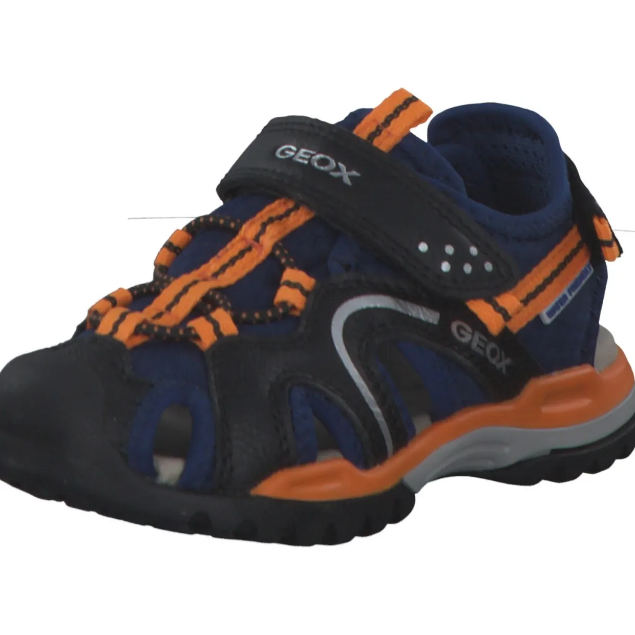 Geox J250RB, Sandalen (Kinder), Kinder, NAVY/ORANGE