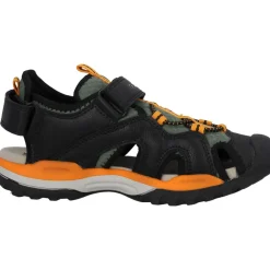 Geox J250RB, Sandalen (Kinder), Kinder, Schwarz/Orange