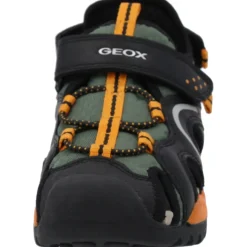 Geox J250RB, Sandalen (Kinder), Kinder, Schwarz/Orange