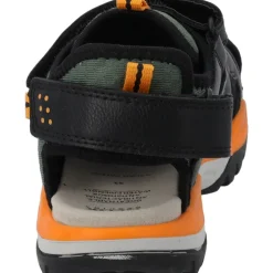 Geox J250RB, Sandalen (Kinder), Kinder, Schwarz/Orange