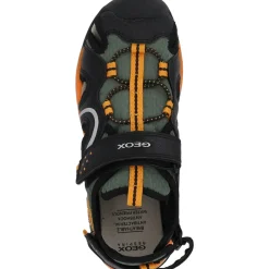 Geox J250RB, Sandalen (Kinder), Kinder, Schwarz/Orange