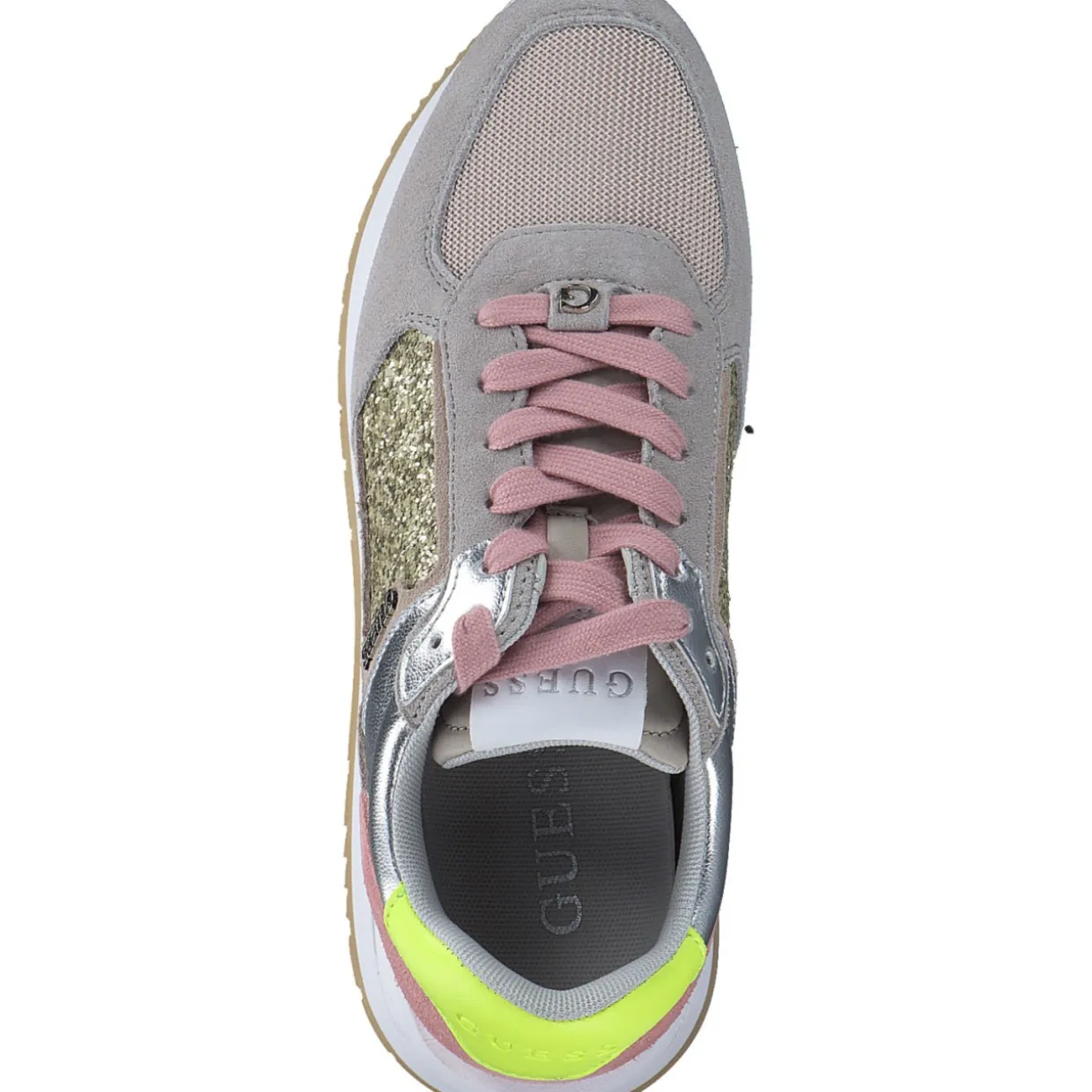 Guess Energy2 FLPE2G, Schnürschuhe, Damen, pink gold
