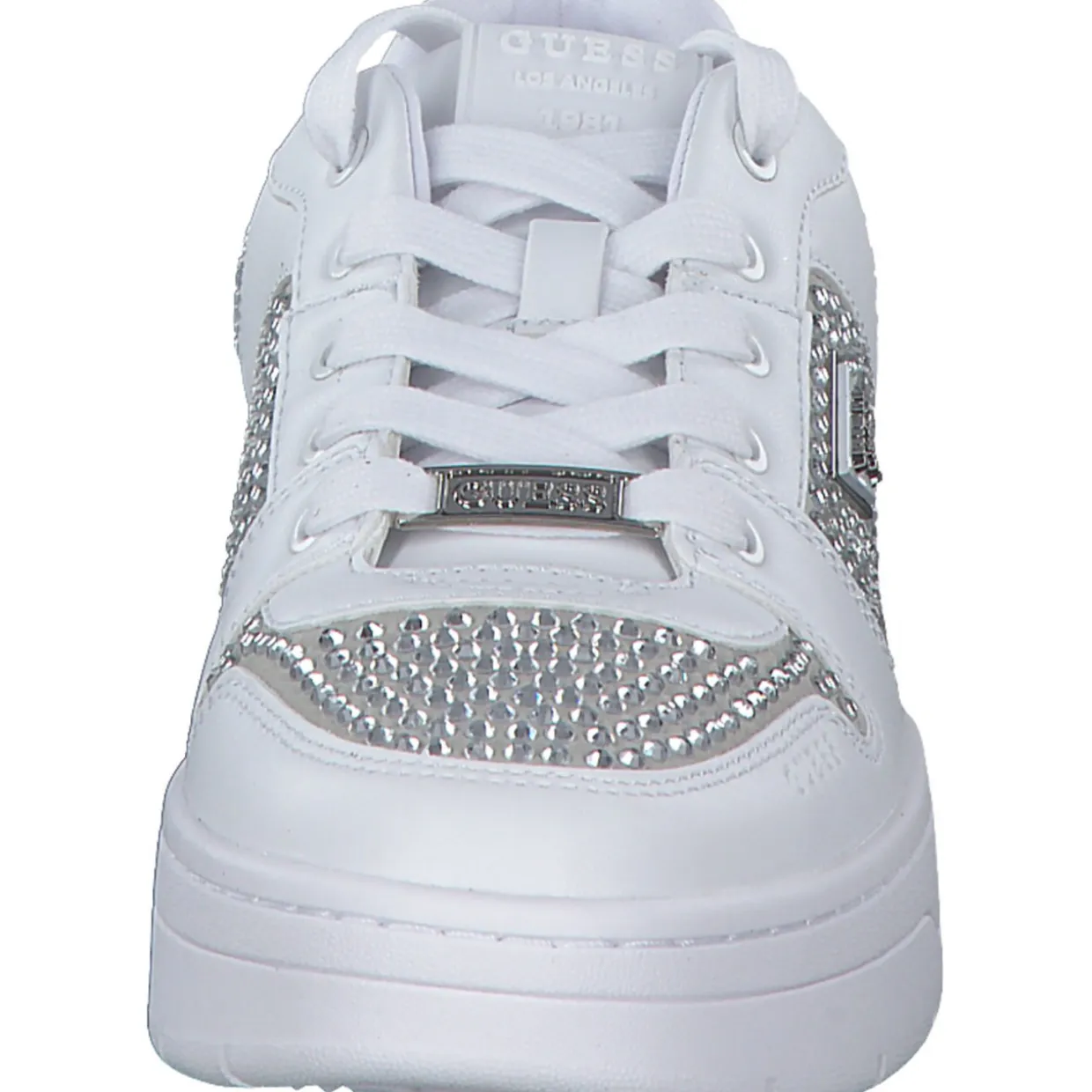 Guess FLFNRS-ELE12 NARESA2, Schnürschuhe, Damen, Weiß (White)