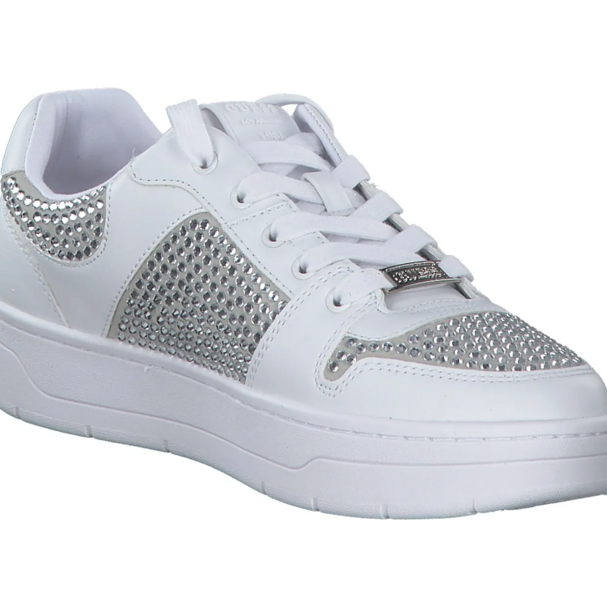 Guess FLFNRS-ELE12 NARESA2, Schnürschuhe, Damen, Weiß (White)