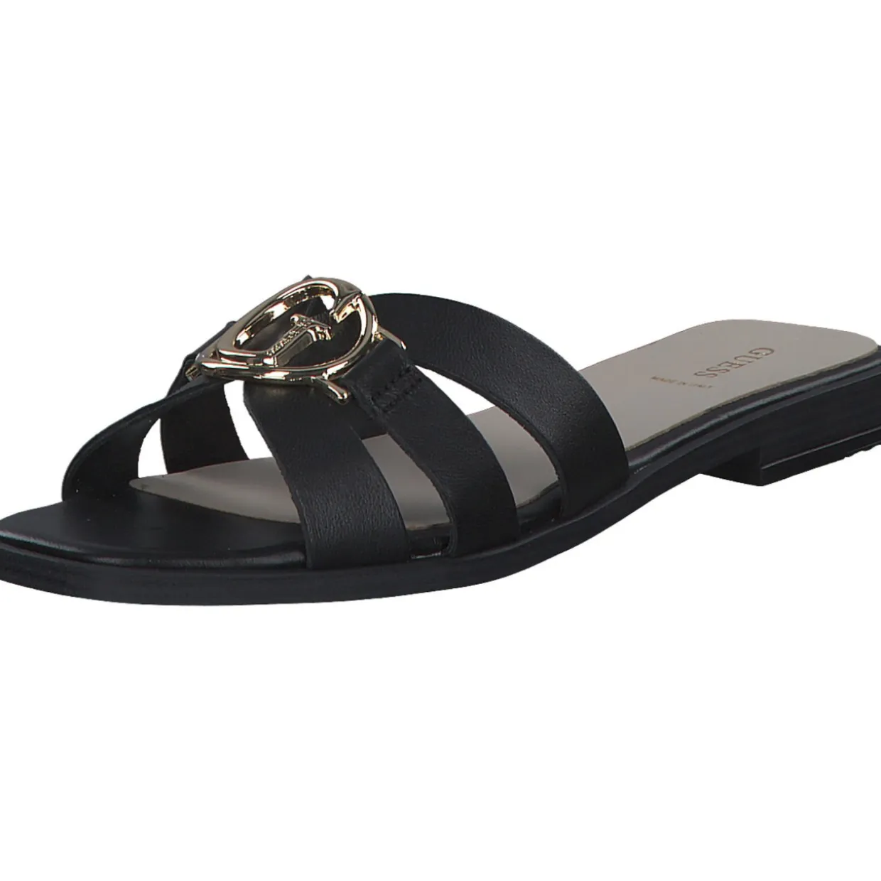 Guess FLJSYM, Pantoletten, Damen, Schwarz