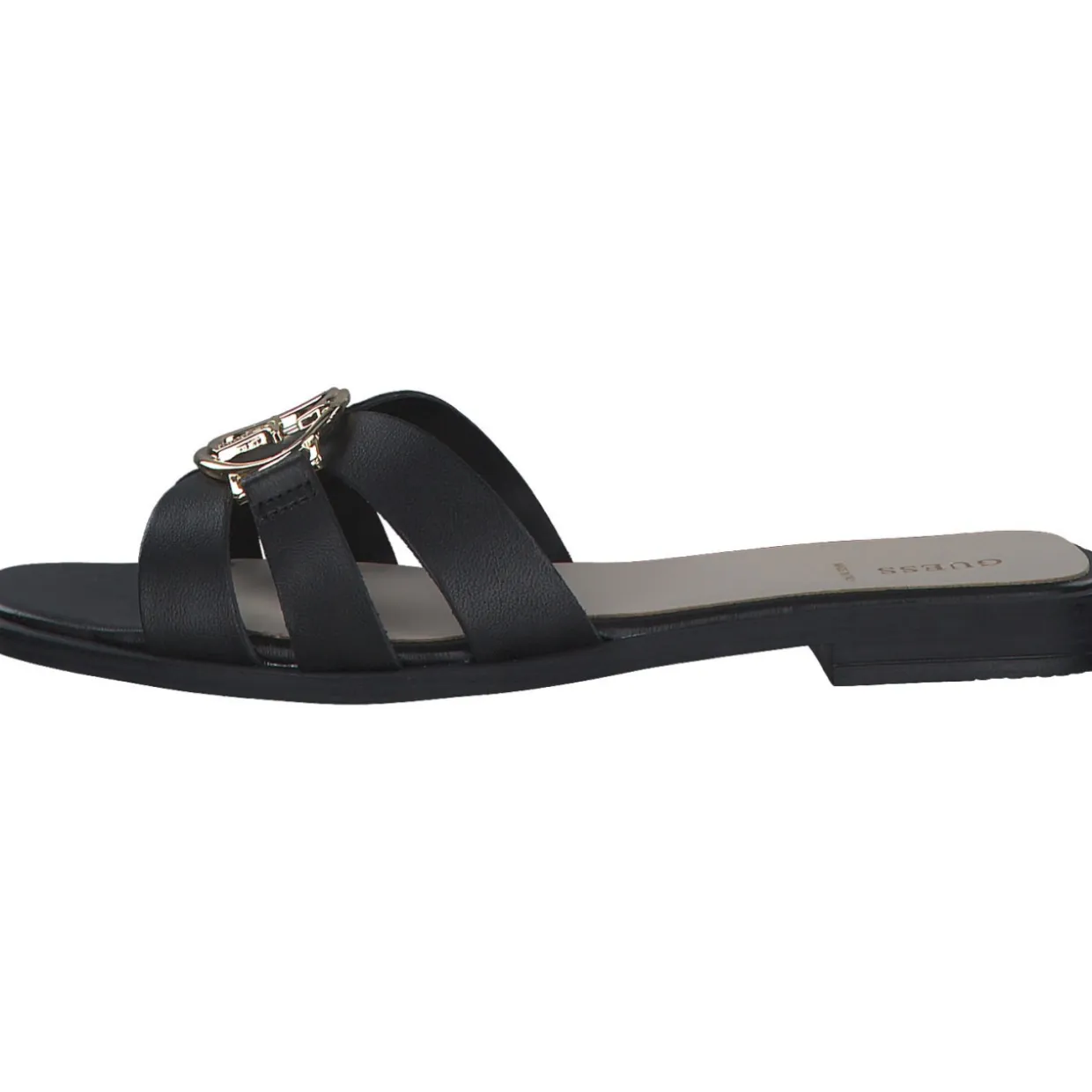 Guess FLJSYM, Pantoletten, Damen, Schwarz