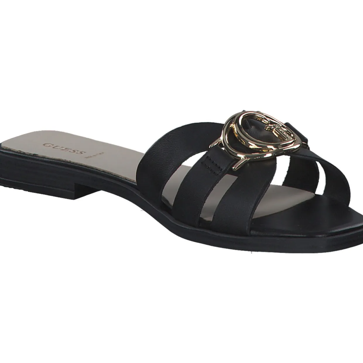 Guess FLJSYM, Pantoletten, Damen, Schwarz
