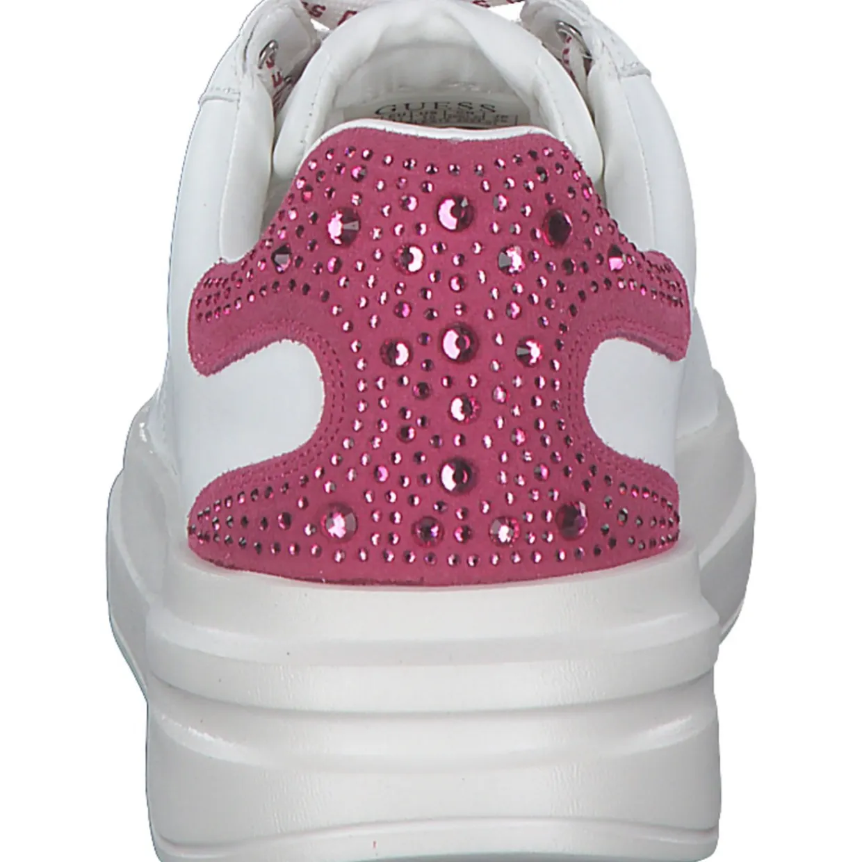 Guess FLTELB-LEA12, Schnürschuhe, Damen, white / pink