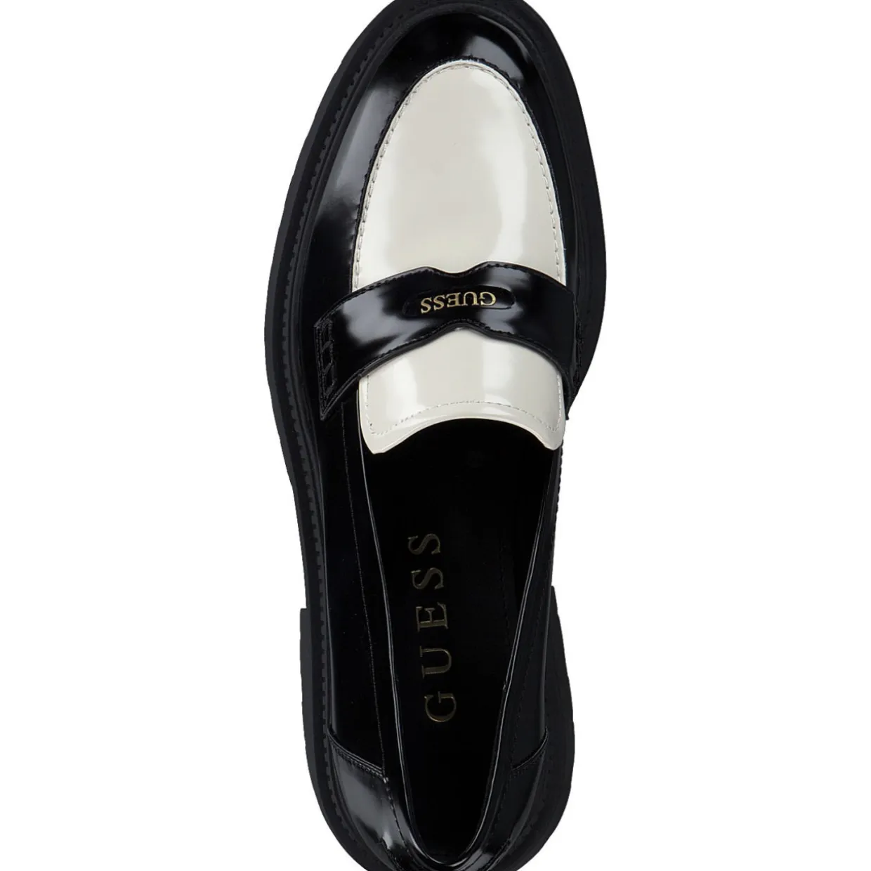 Guess FLTFI2-ELE14, Mokassins, Damen, Schwarz