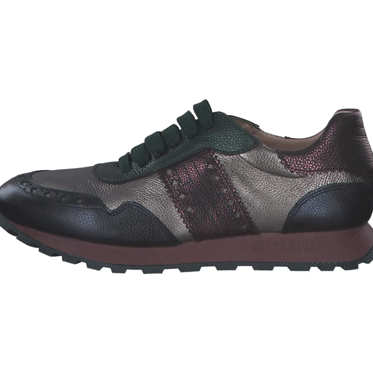 Hispanitas Schuhe CHI243623 Loira-I24 , Schnürschuhe, Damen, midnight/acero/rioja/forest