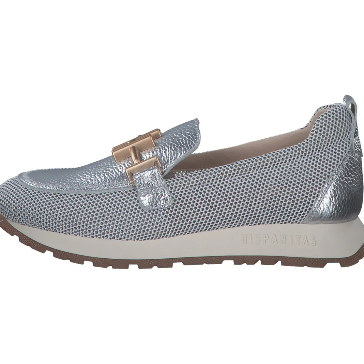 Hispanitas Schuhe Kansas HV253919, Mokassins, Damen, WHITE/SILVER