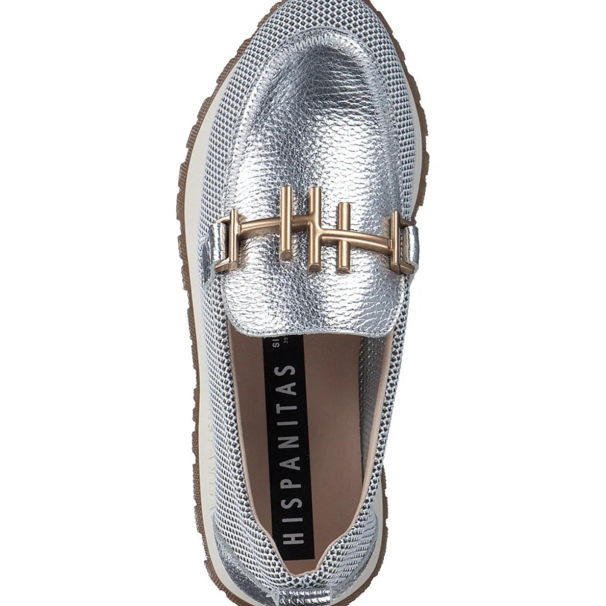 Hispanitas Schuhe Kansas HV253919, Mokassins, Damen, WHITE/SILVER