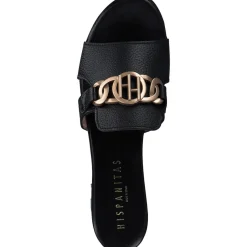 Hispanitas Schuhe Lena HV243268, Plateau-Pantoletten, Damen, Schwarz