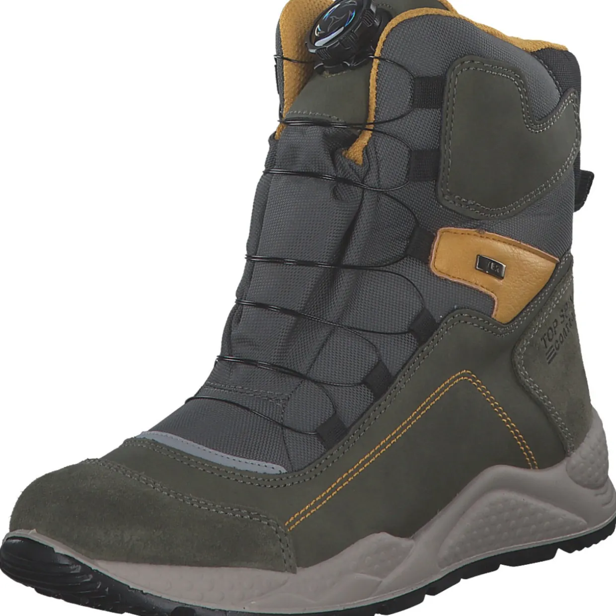 IMAC 681689-00930/038, Winterstiefel, Kinder, waldgrün/ockergelb