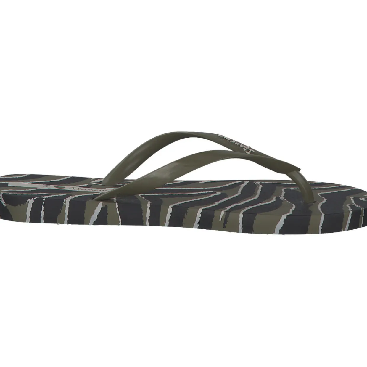Ipanema Animale Print Fem 83162, Zehentrenner, Damen, Grün (green black)