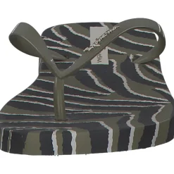 Ipanema Animale Print Fem 83162, Zehentrenner, Damen, Grün (green black)