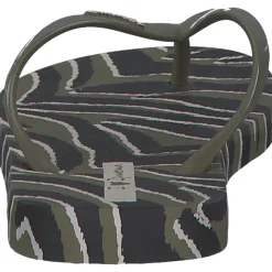 Ipanema Animale Print Fem 83162, Zehentrenner, Damen, Grün (green black)