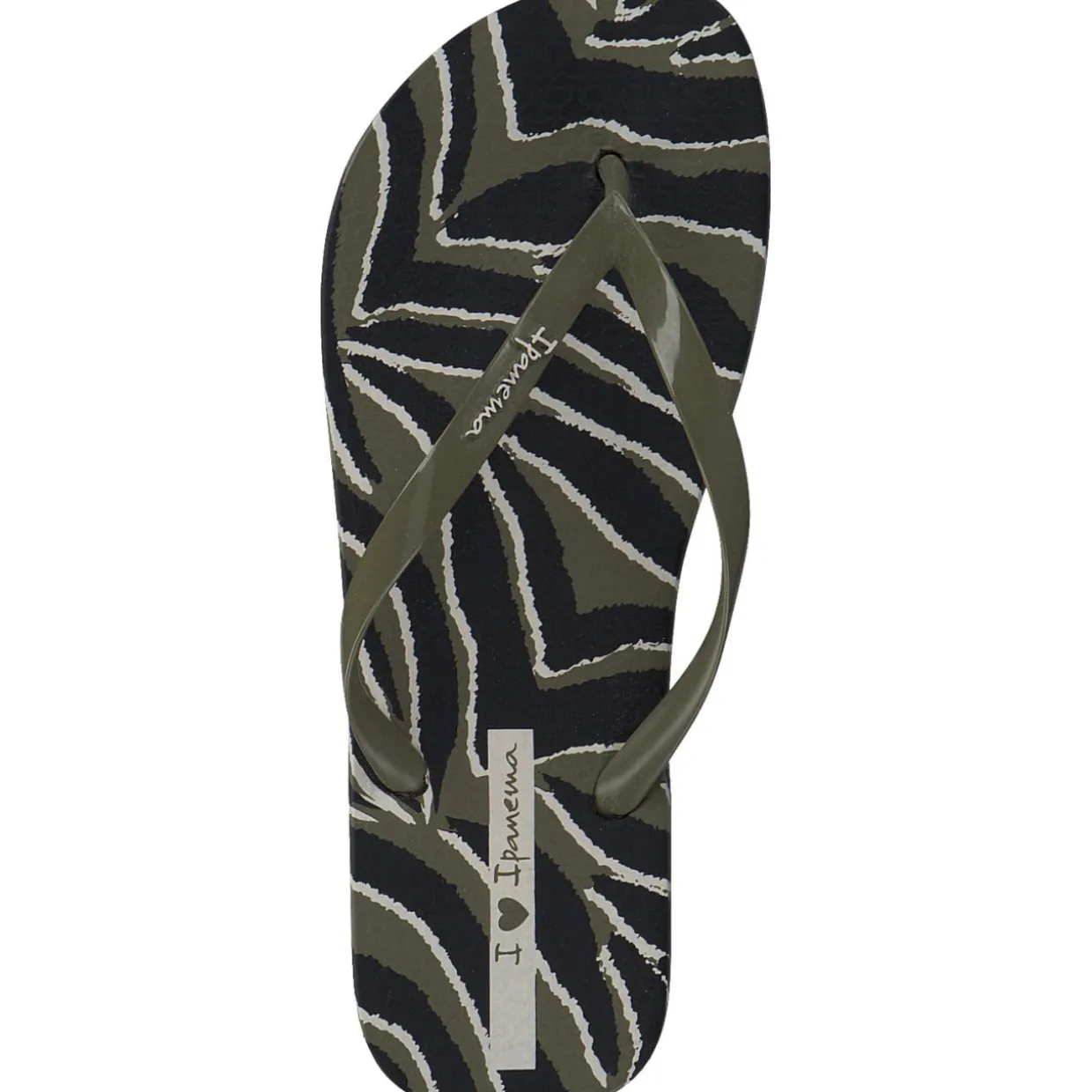 Ipanema Animale Print Fem 83162, Zehentrenner, Damen, Grün (green black)