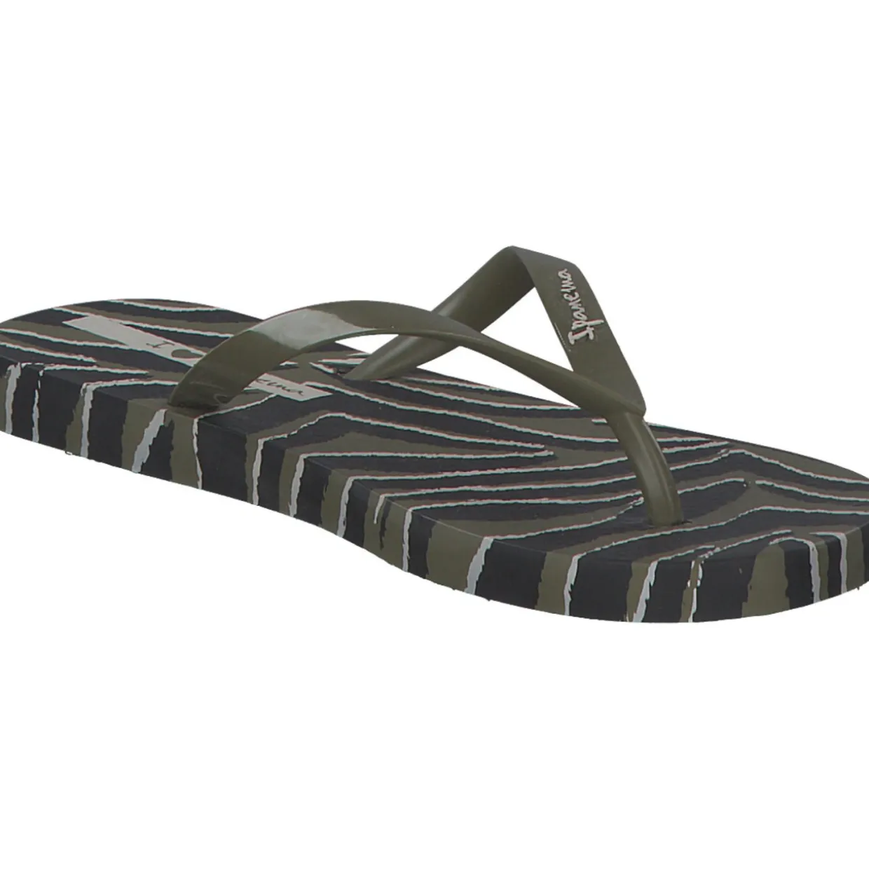Ipanema Animale Print Fem 83162, Zehentrenner, Damen, Grün (green black)