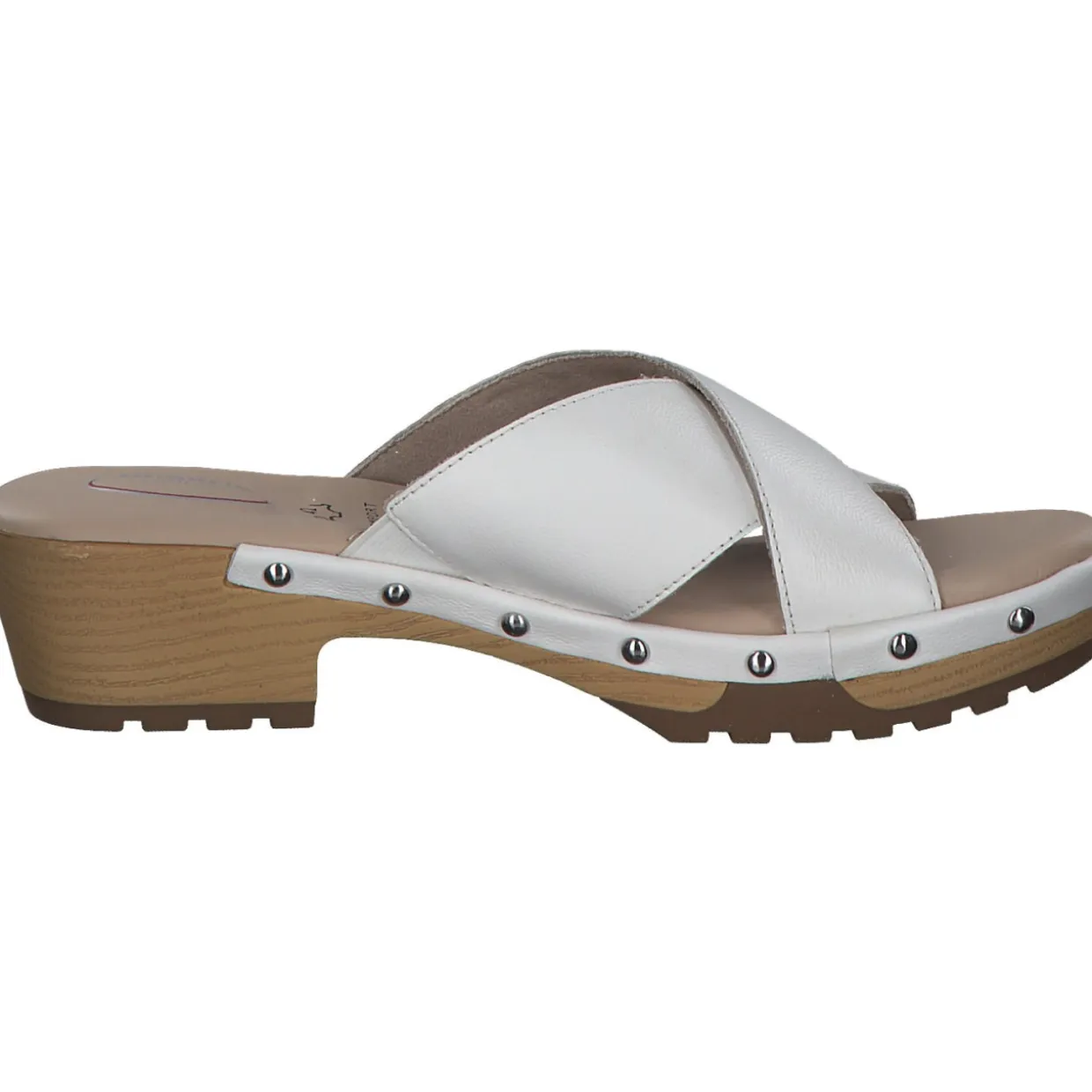 Jana Shoes 87301, Plateau-Pantoletten, Damen, white