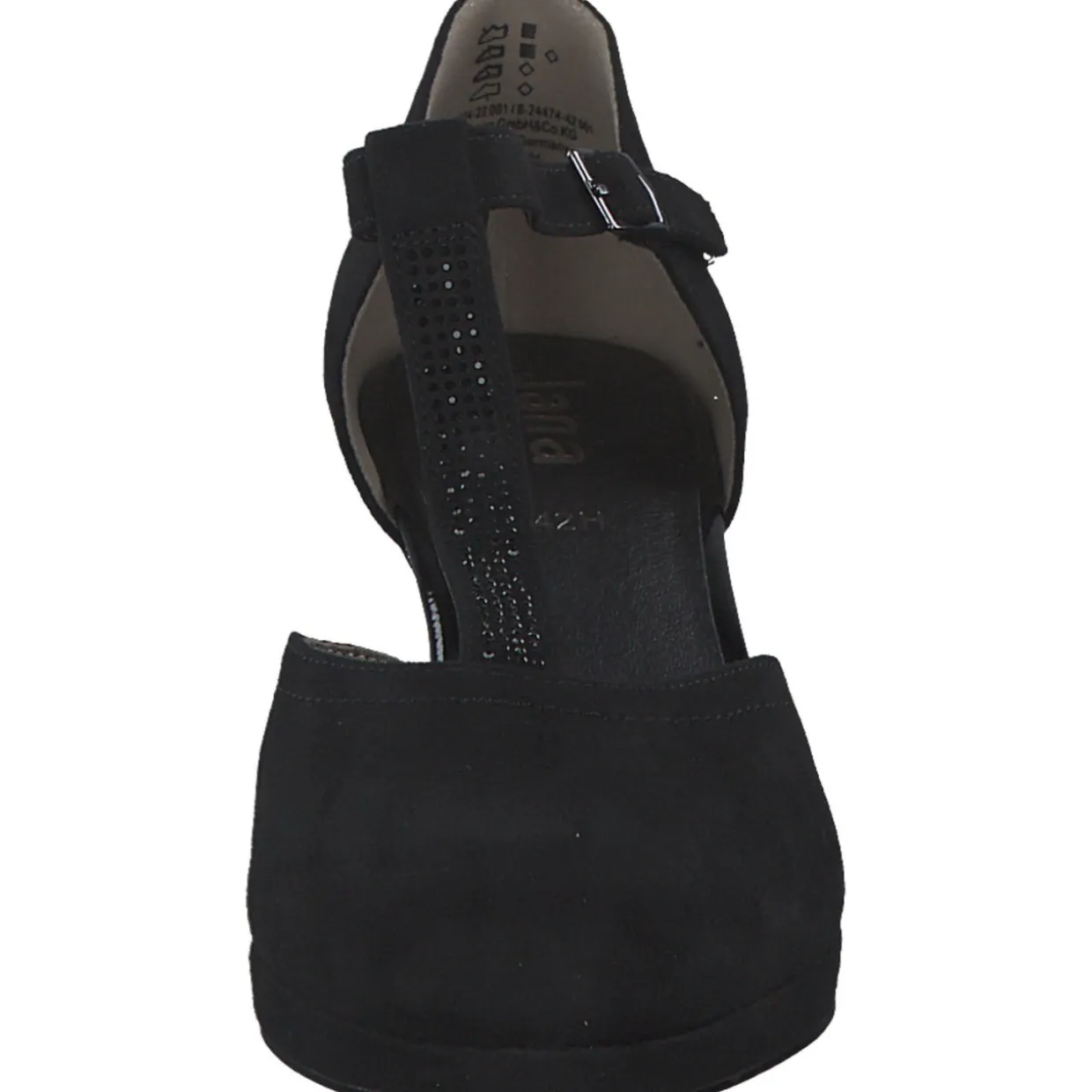 Jana Shoes 24474, Sandalen, Damen, Schwarz