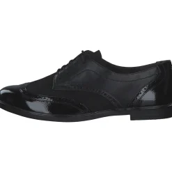 Jana Shoes 23260, Schnürschuhe, Damen, Schwarz