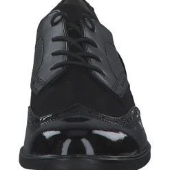 Jana Shoes 23260, Schnürschuhe, Damen, Schwarz