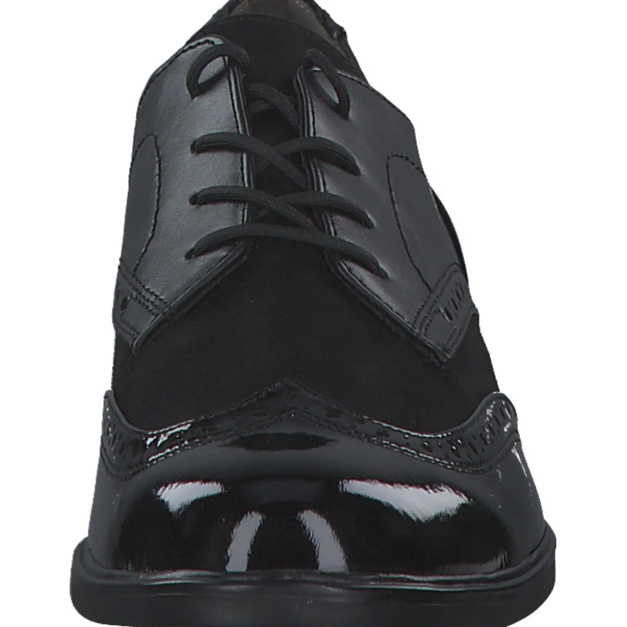 Jana Shoes 23260, Schnürschuhe, Damen, Schwarz