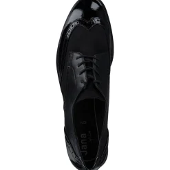 Jana Shoes 23260, Schnürschuhe, Damen, Schwarz