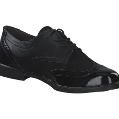 Jana Shoes 23260, Schnürschuhe, Damen, Schwarz