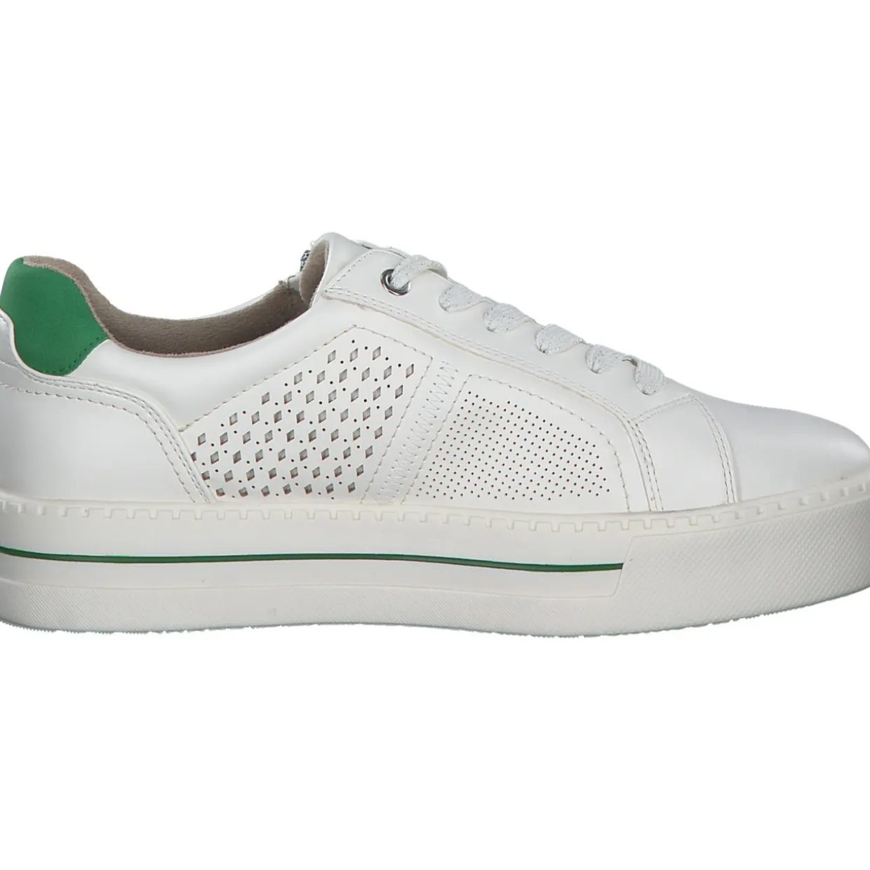 Jana Shoes 23764, Schnürschuhe, Damen, Weiß