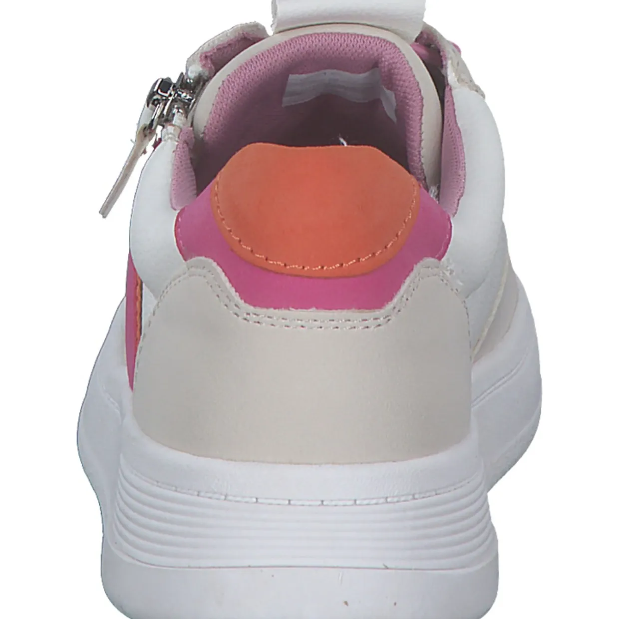 Jana Shoes 23785, Schnürschuhe, Damen, WHITE/FUXIA