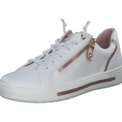 Jana Shoes 23660, Schnürschuhe, Damen, WHITE/ROSEGOLD