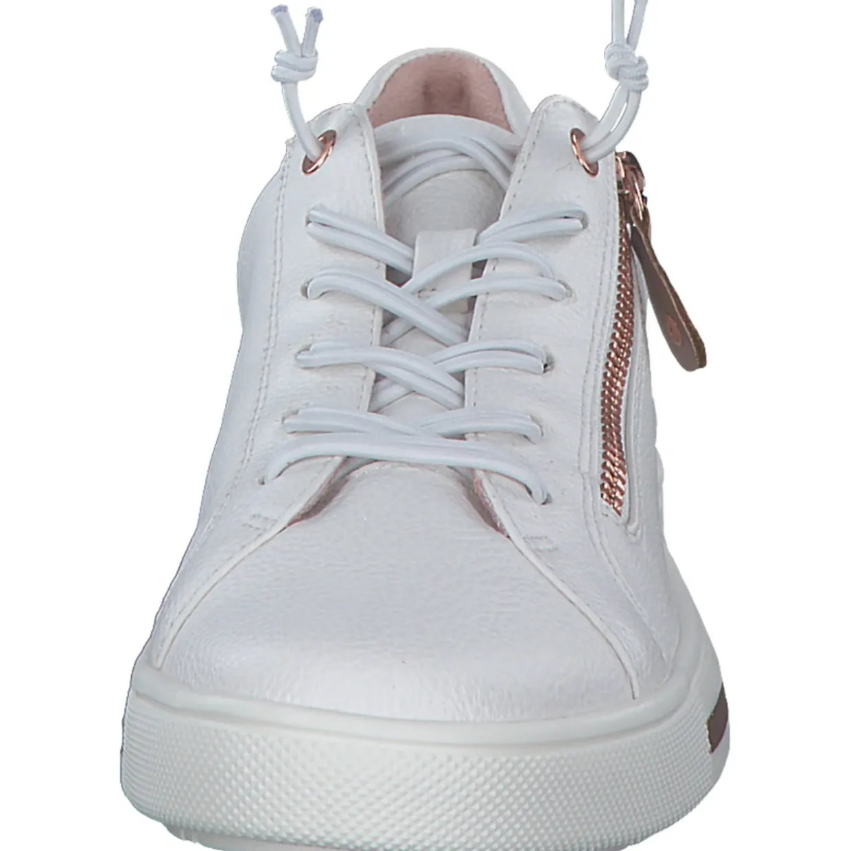 Jana Shoes 23660, Schnürschuhe, Damen, WHITE/ROSEGOLD