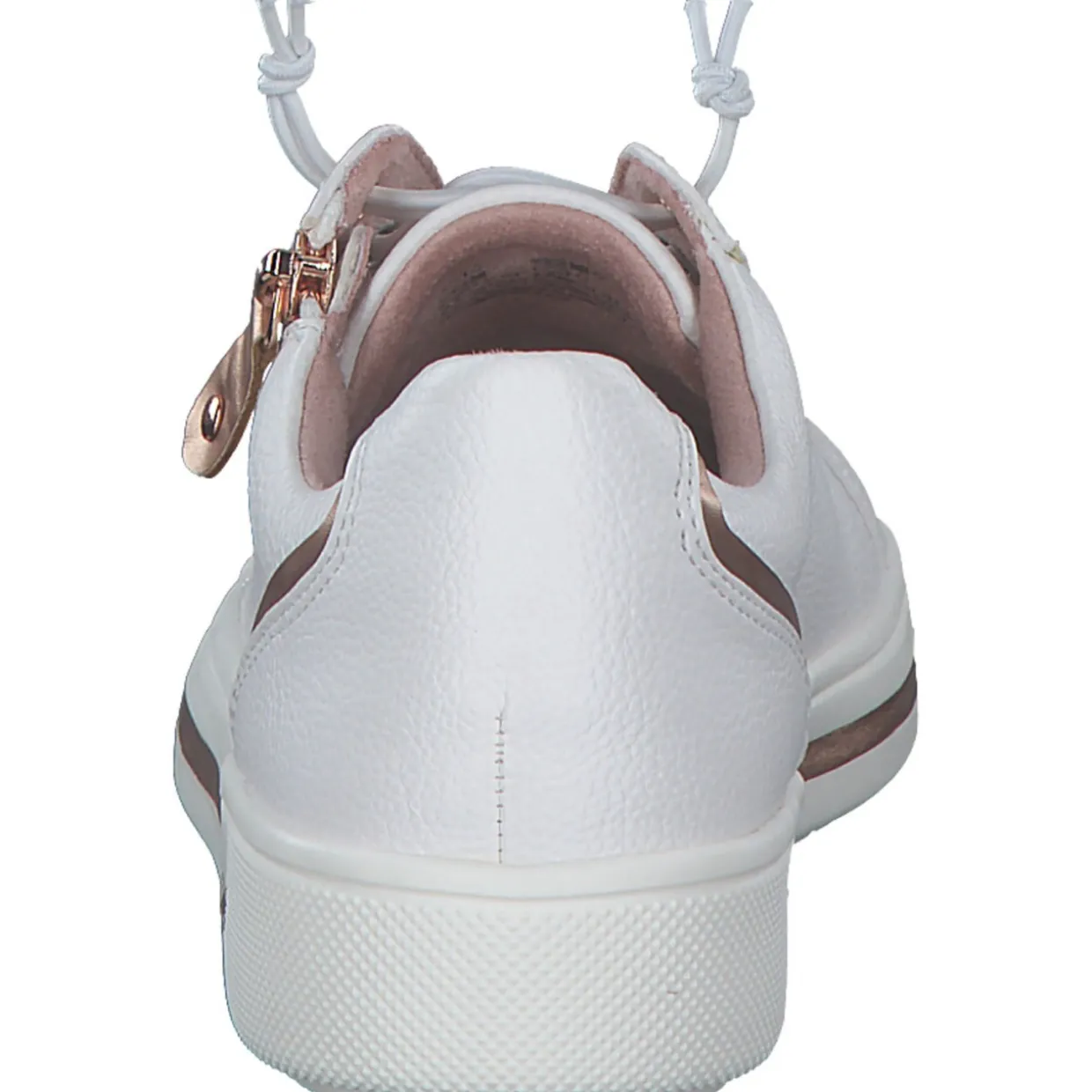 Jana Shoes 23660, Schnürschuhe, Damen, WHITE/ROSEGOLD