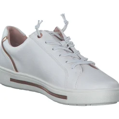 Jana Shoes 23660, Schnürschuhe, Damen, WHITE/ROSEGOLD