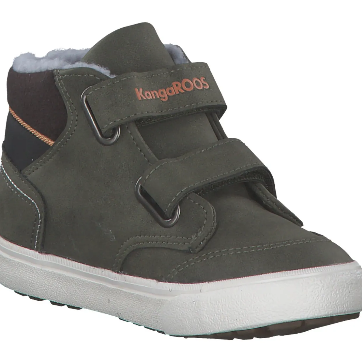 KangaROOS 02114/8037 KaVu Primo V, Lauflernschuhe, Kinder, olive/flame