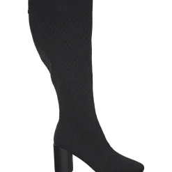 La Strada 2223635-4500 OVERKNEE BOOT, Stiefel, Damen, BLACK /SILVER KNITTED